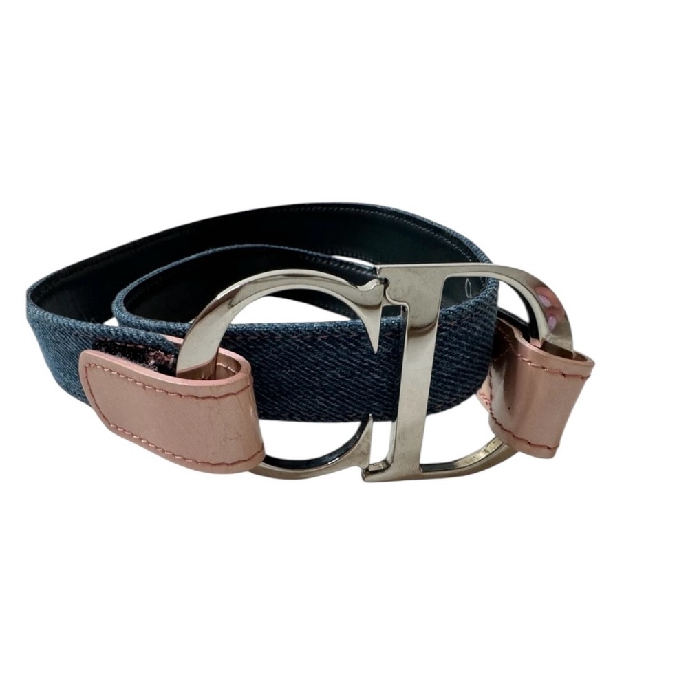 CHRISTIAN DIOR DENIM BELT - Picture 3 of 5